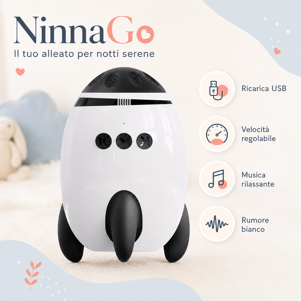 Funzioni del dondolo NinnaGo